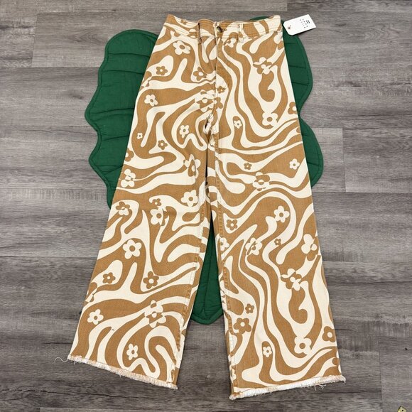 Billabong Womens 27 Free Fall High Waist Wide Leg Pant Beachy Retro Groovy - Picture 3 of 10